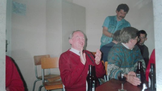 Dirigent Joop Felix geniet