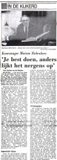 In de kijkerd - Martien Habraken Brabants Dablad jan 1989