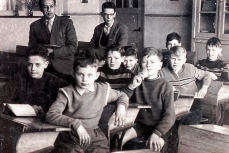 1955 Martien Habraken en Piet Koeling in de opleidingsklas