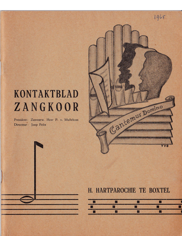 1965  Kontaktblad Zangkoor;jg.3-4 1965