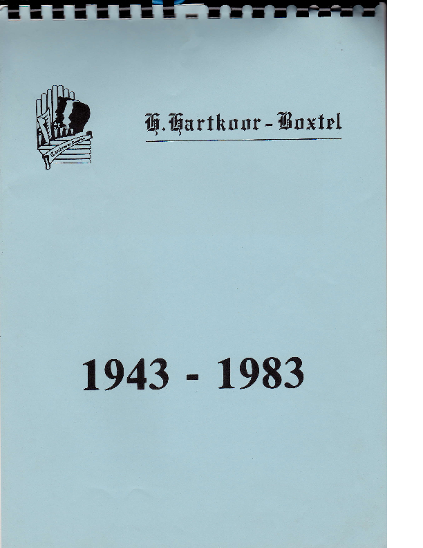 1983 Kalender H.Hartkoor 1943-1983