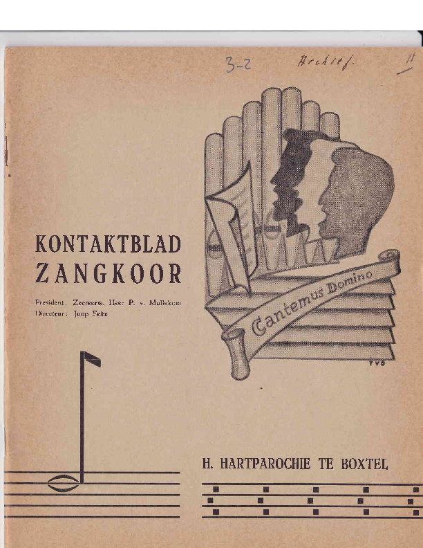 1965 Kontaktblad Zangkoor;jg.3-2 1965