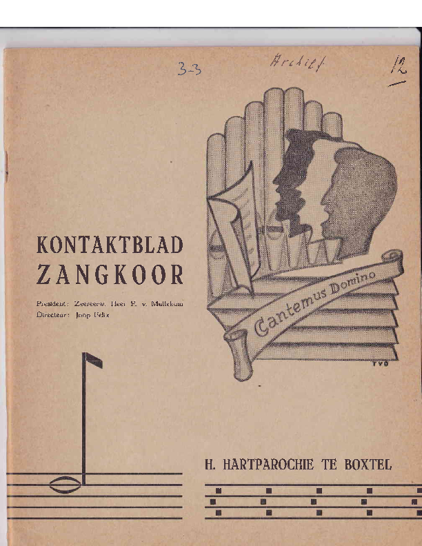 1965 Kontaktblad Zangkoor;jg.3-3 1965