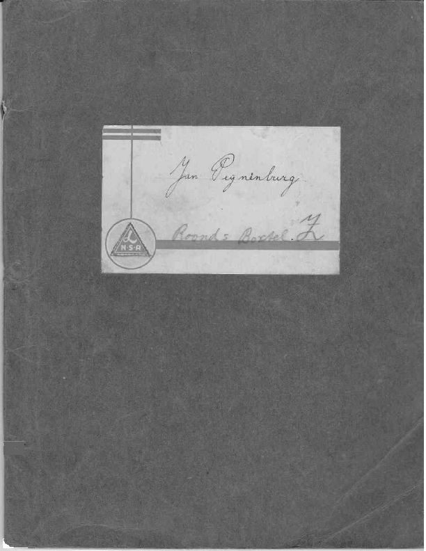 1942 Schriftje Jan Peijnenburg Aloysiusschool 1942