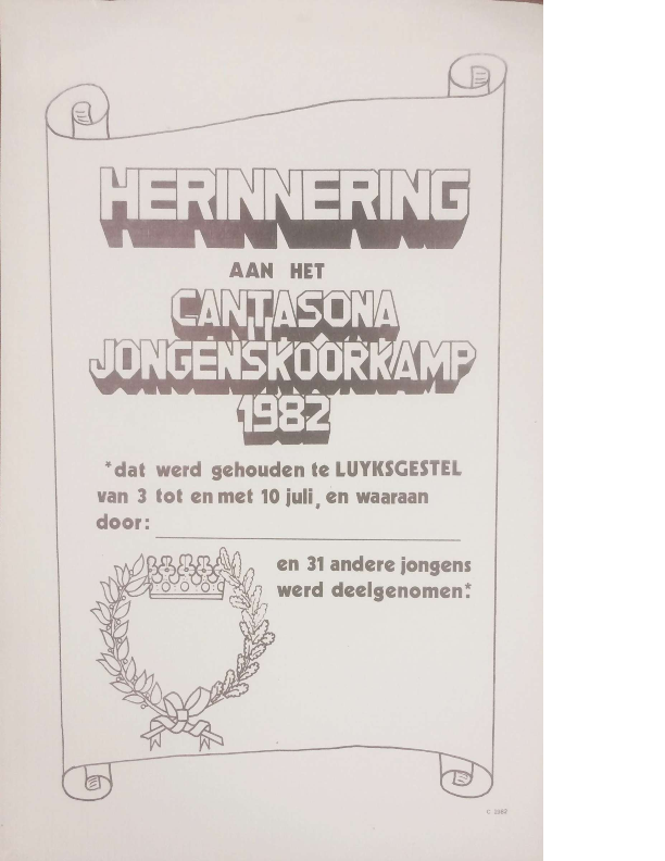 1982 herinnering aan het kamp