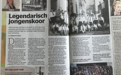 Cantasona in de Telegraaf!