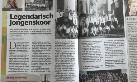 Cantasona in de Telegraaf!