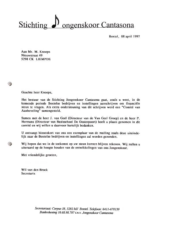 1997 april commissie van aanbeveling