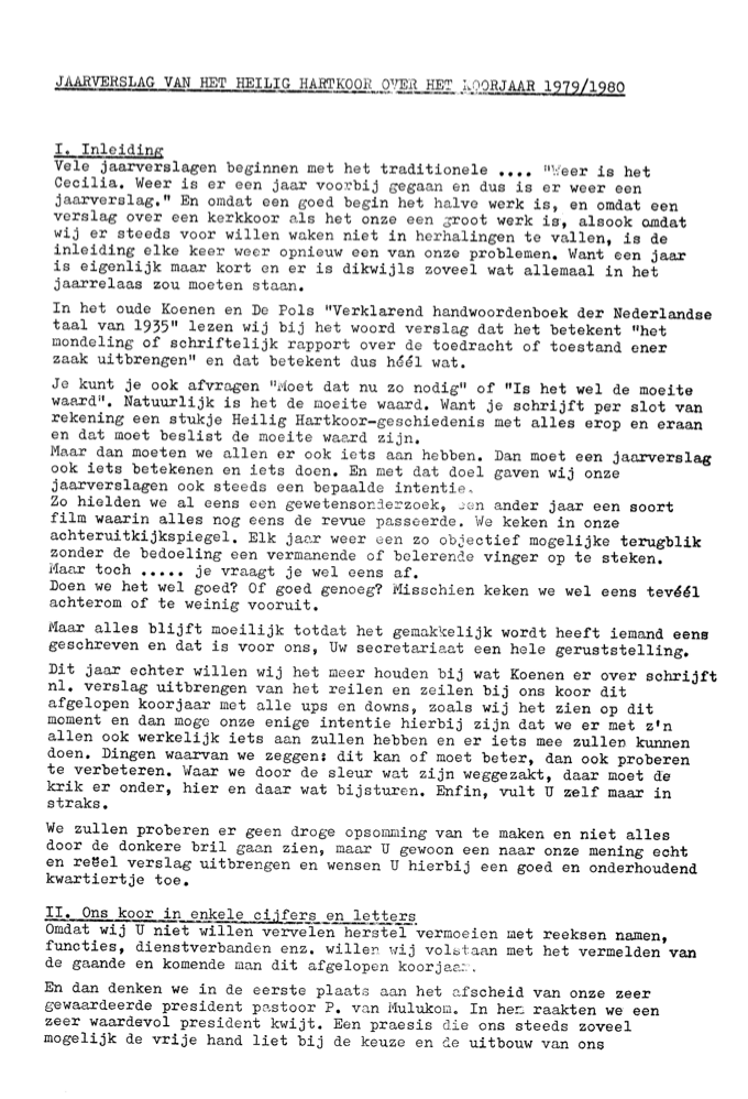 1980 Jaarverslag H. Hartkoor
