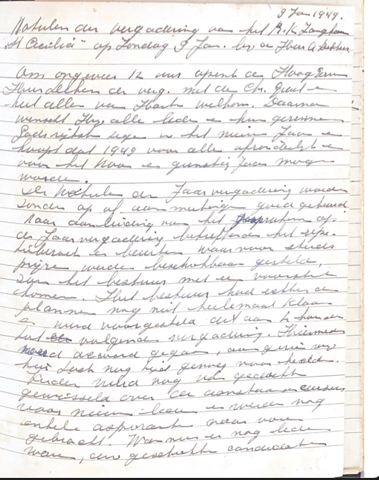 1949 Notulenboek 1949-1952